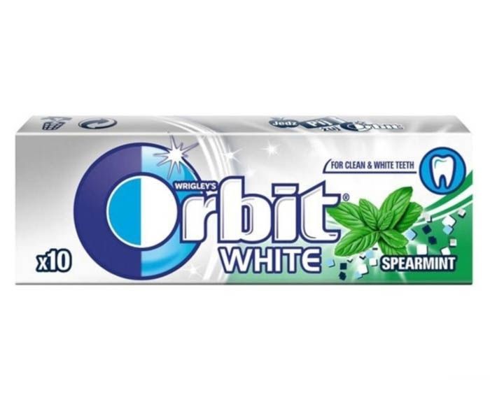 Orbit White Spearmint Дъвки с ментов вкус за блестяща усмивка х10 дражета
