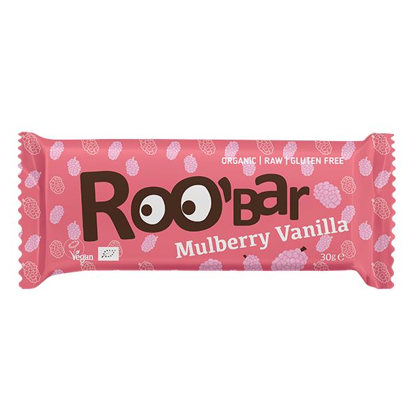 ROO’BAR Био суров бар с черница и ванилия 30 гр