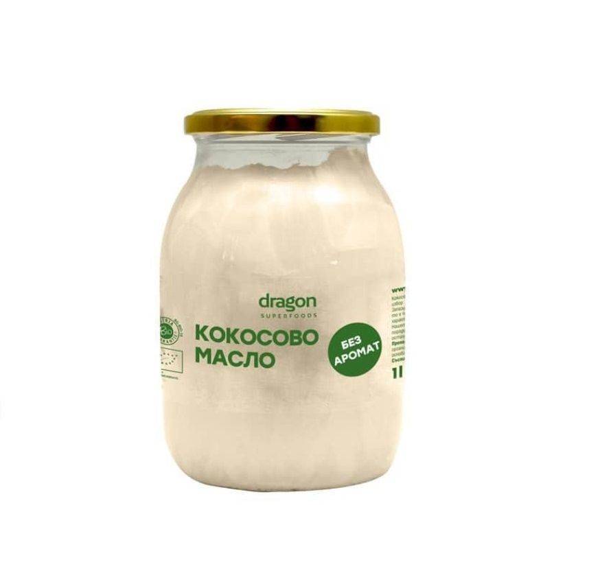 Био Кокосово Масло, без аромат 1 л Dragon Superfoods