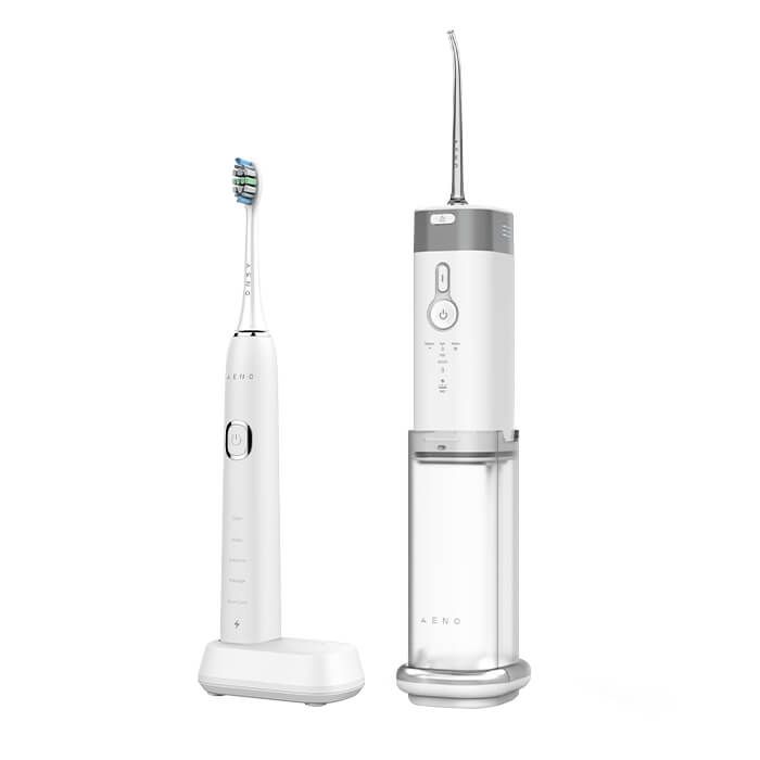 AENO Sonic DB5 Електрическа звукова четка за зъби + AENO DI2 Зъбен душ 5 степени, 200 мл Комплект