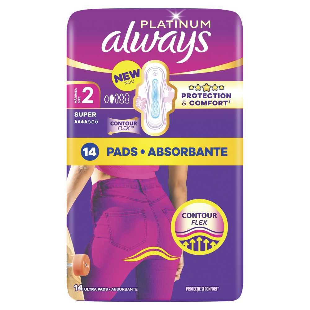 Always Platinum Super Дамски превръзки x 14 бр.