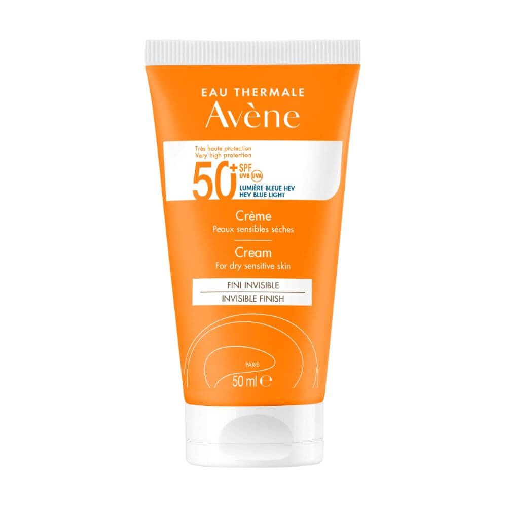Avene Слънцезащитен крем за лице за чувствителна кожа SPF50+ 50 мл