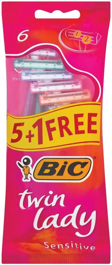 Bic Twin Lady Sensitive Самобръсначка за жени x 5+1 бр