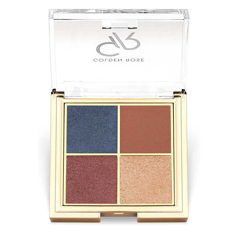 GOLDEN ROSE QUATTRO 03 BLUE CHARM Палитра сенки за очи, 4 х 2,2 гр.