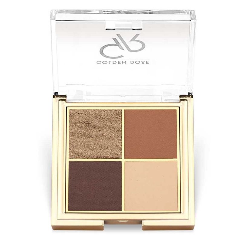 GOLDEN ROSE QUATTRO 04 COFFEE DREAM Палитра сенки за очи, 4 х 2,2 гр.