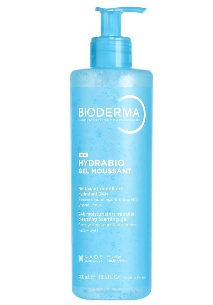 Bioderma Hydrabio 3в1 Мицеларен почистващ и хидратиращ гел мусан 400 мл