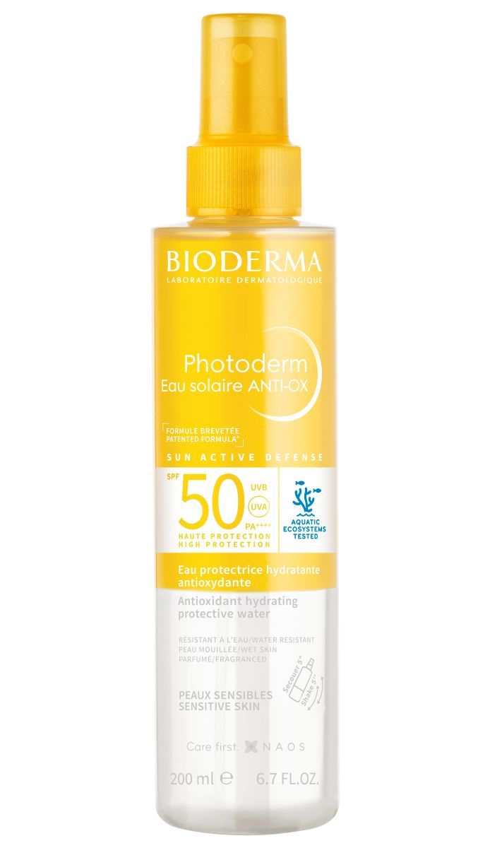 Bioderma Photoderm ANTI-OX Антиоксидантна хидратираща слънцезащитна вода SPF50 200 мл