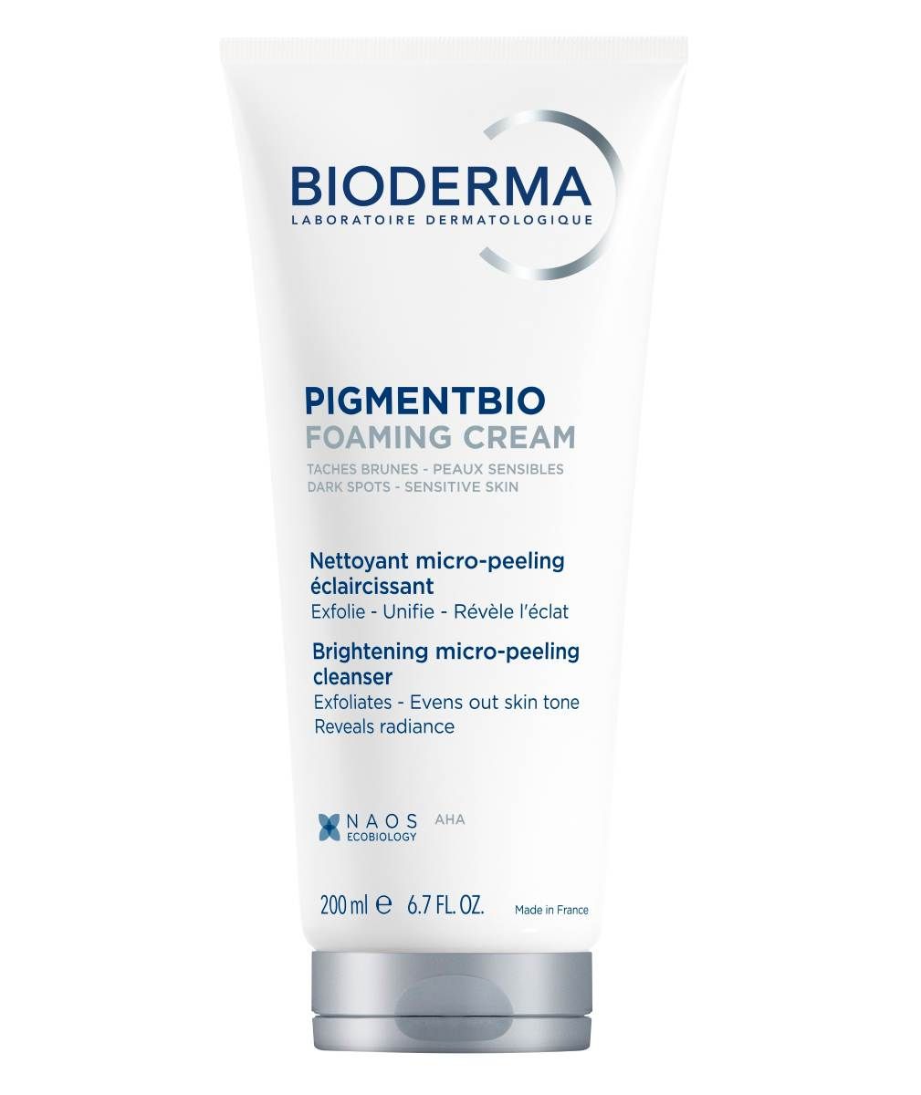 Bioderma Pigmentbio Ексфолиращ почистващ крем за изсветляване на кожата 200 мл