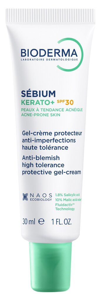 Bioderma Sеbium Kerato+ Гел-крем против несъвършенства за акнеична кожа SPF30 30 мл