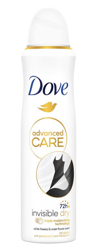 Dove Advanced Care Invisible Dry Дезодорант спрей против изпотяване за жени 150 мл