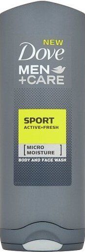 Dove Men+ Care Sport Active+ Fresh Хидратиращ душ-гел за лице и тяло за мъже 250 мл