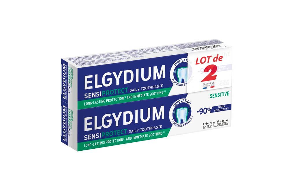 Elgydium Sensiprotect Ежедневна паста за чувствителни зъби 2 х 75 мл Комплект