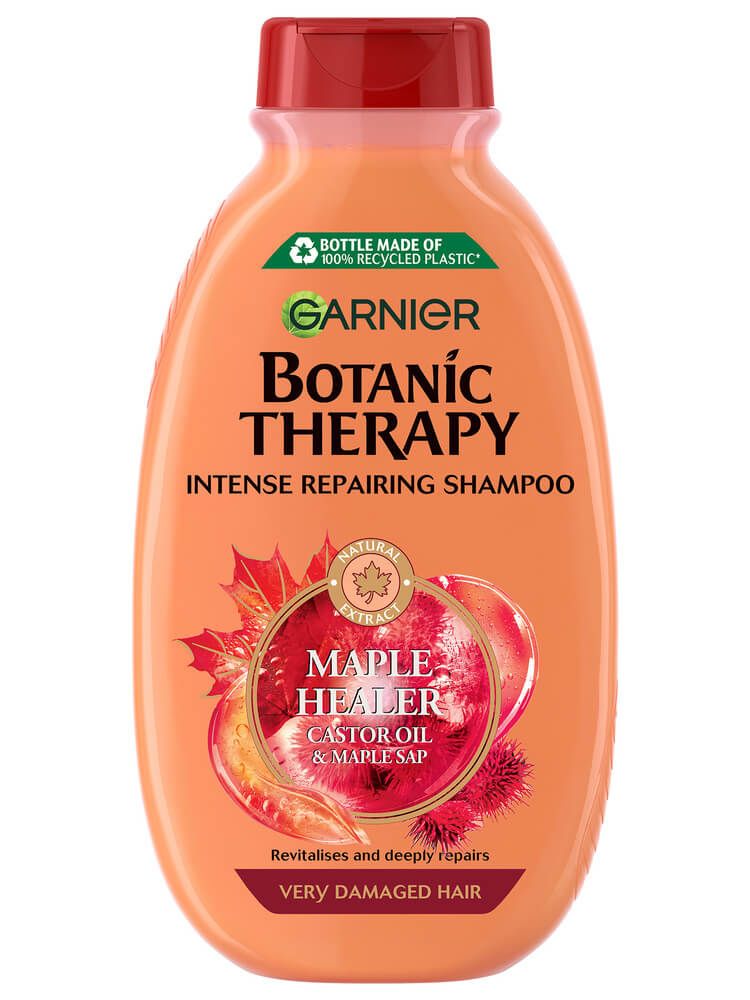 Garnier Botanic Therapy Castor Oil & Maple Sap Шампоан за увредена коса с масло от рицин и сок от клен 400 мл