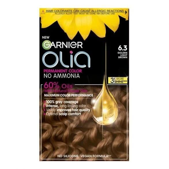 Garnier Olia Трайна безамонячна боя за коса 6.3 Golden Light Brown