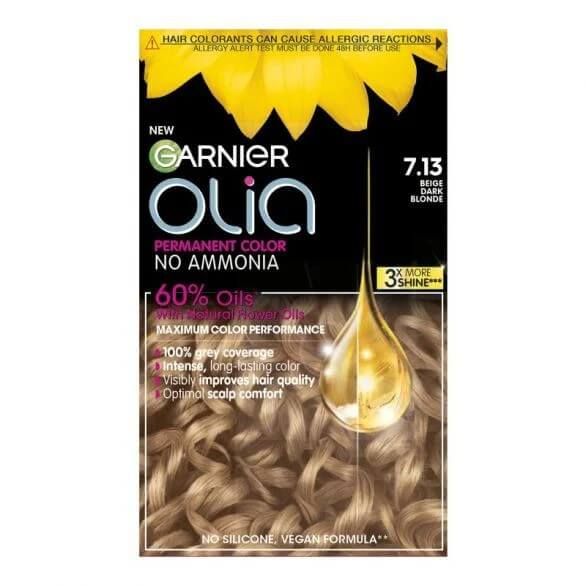 Garnier Olia Трайна безамонячна боя за коса 7.13 Beige Dark Blond