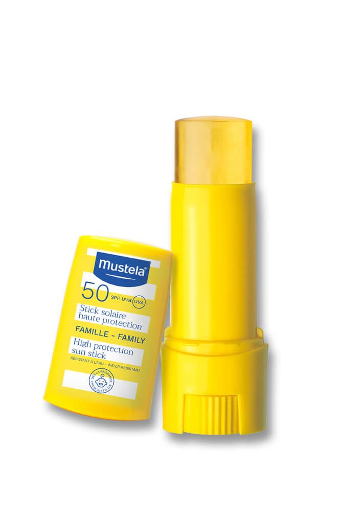 Mustela Слънцезащитен стик с висока степен на защита SPF50 9 мл
