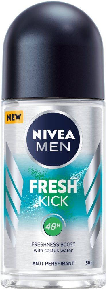 Nivea Men Fresh Kick Дезодорант рол-он против изпотяване за мъже 50 мл