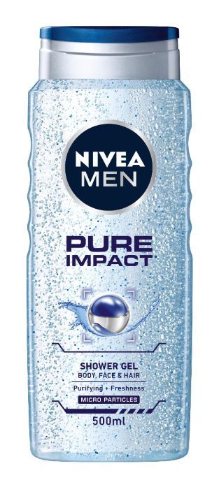Nivea Men Pure Impact Душ-гел за мъже с фини ексфолиращи частици 500 мл