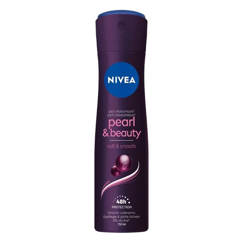Nivea Pearl & Beauty Black Дезодорант спрей против изпотяване за жени 150 мл