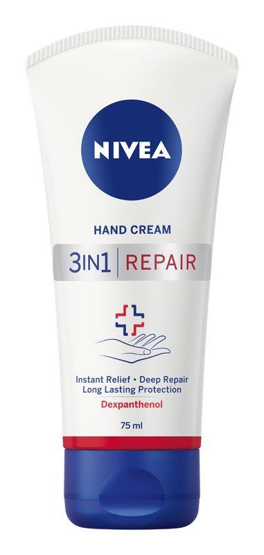 Nivea Repair Care 3в1 Крем за ръце за изключително суха, опъната и напукана кожа 75 мл