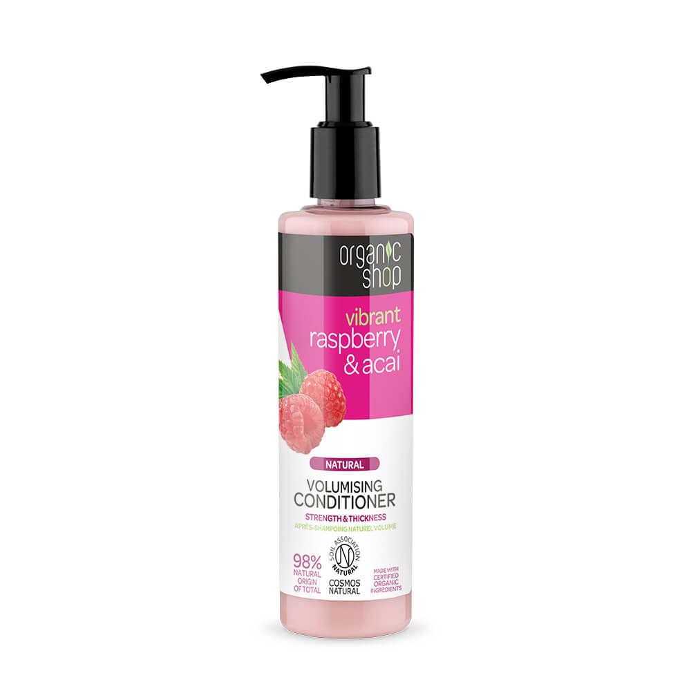 Organic Shop Volumising Conditioner Raspberry & Acai Балсам за обем Малина и Асай 280 мл