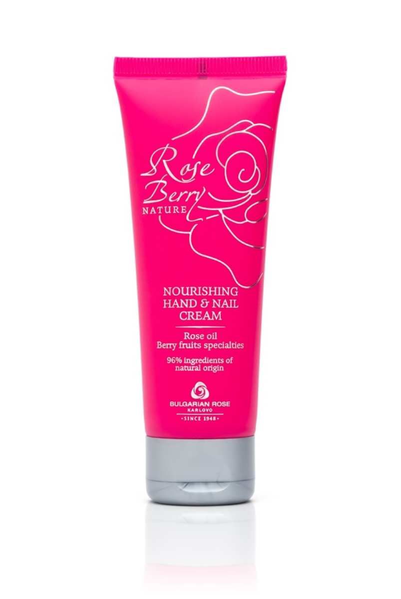 Rose Berry Nature Подхранващ крем за ръце и нокти 75 мл Българска роза