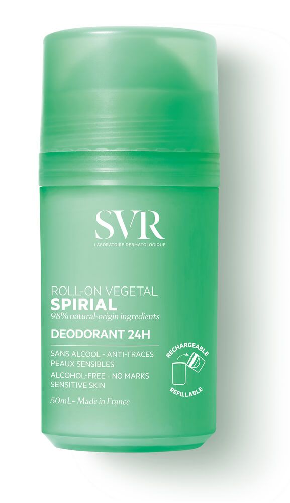 SVR Spirial Рол-он дезодорант против изпотяване с 24-часова ефективност без алуминиеви соли 50 мл
