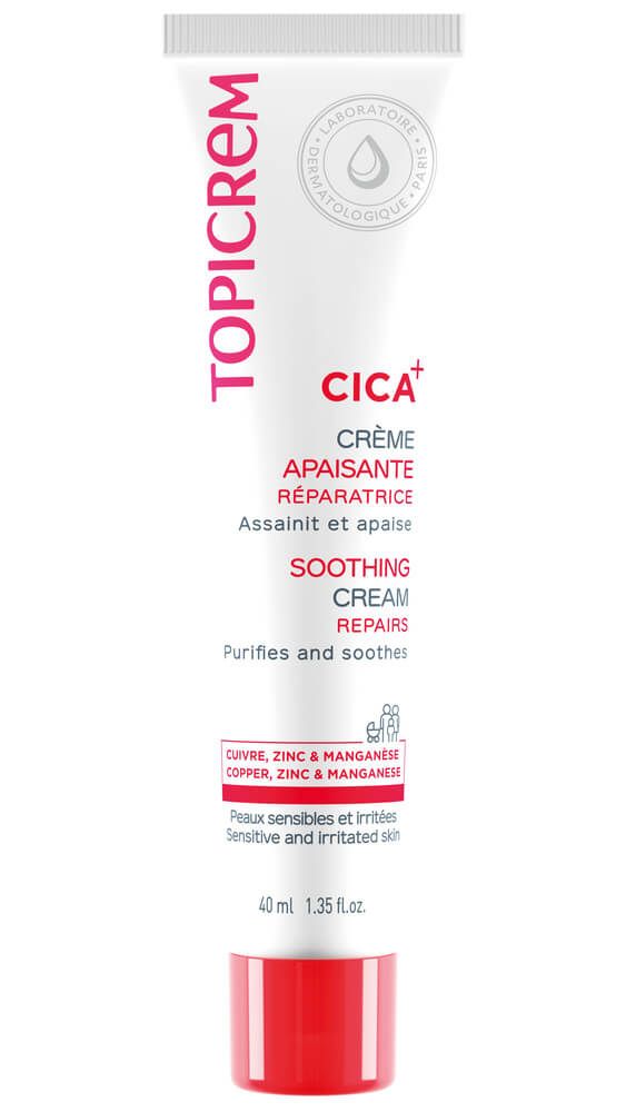 Topicrem CICA Soothing Cream Регенериращ успокояващ и хидратиращ крем 40 мл