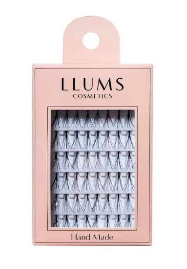 LLUMS Снопчета мигли от естествен косъм, модел , модел 01