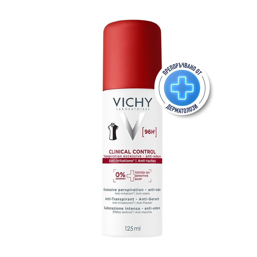 Vichy Deo Home Clinical Control Дезодорант-спрей с до 96 часа ефект против изпотяване 125 мл