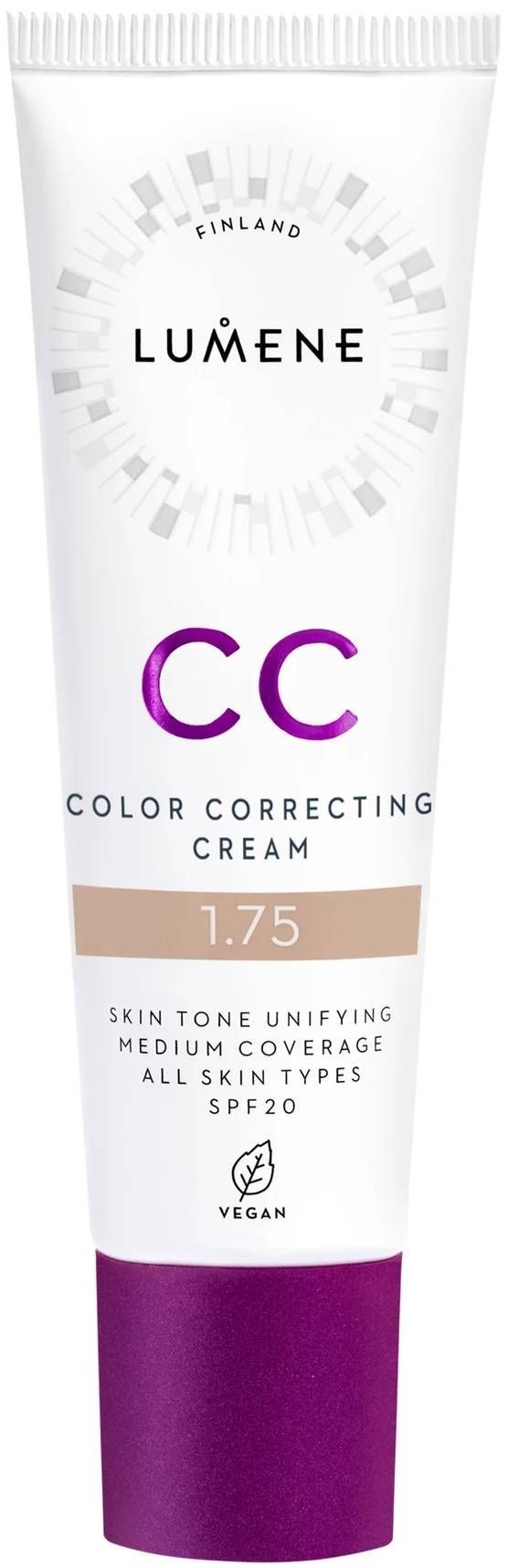 LUMENE VEGAN CC Крем фон дьо тен 7в1 SPF20 1.75, 30мл.