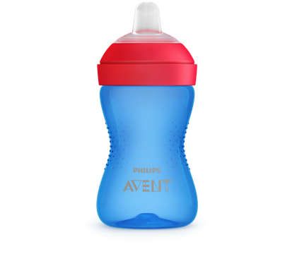 Avent Чаша с мек накрайник My Grippy синя 9М+ 300 мл