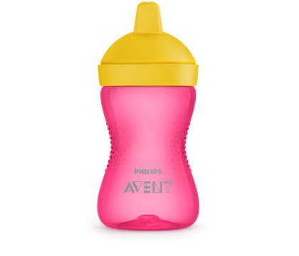 Avent Чаша с твърд накрайник My Grippy розова 18М+ 300 мл
