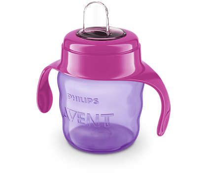 Avent Чаша със силиконов улей розова 6М+ 200 мл
