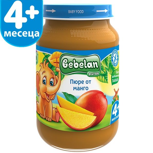 Bebelan Ovko Пюре от манго 4М+ 190 гр