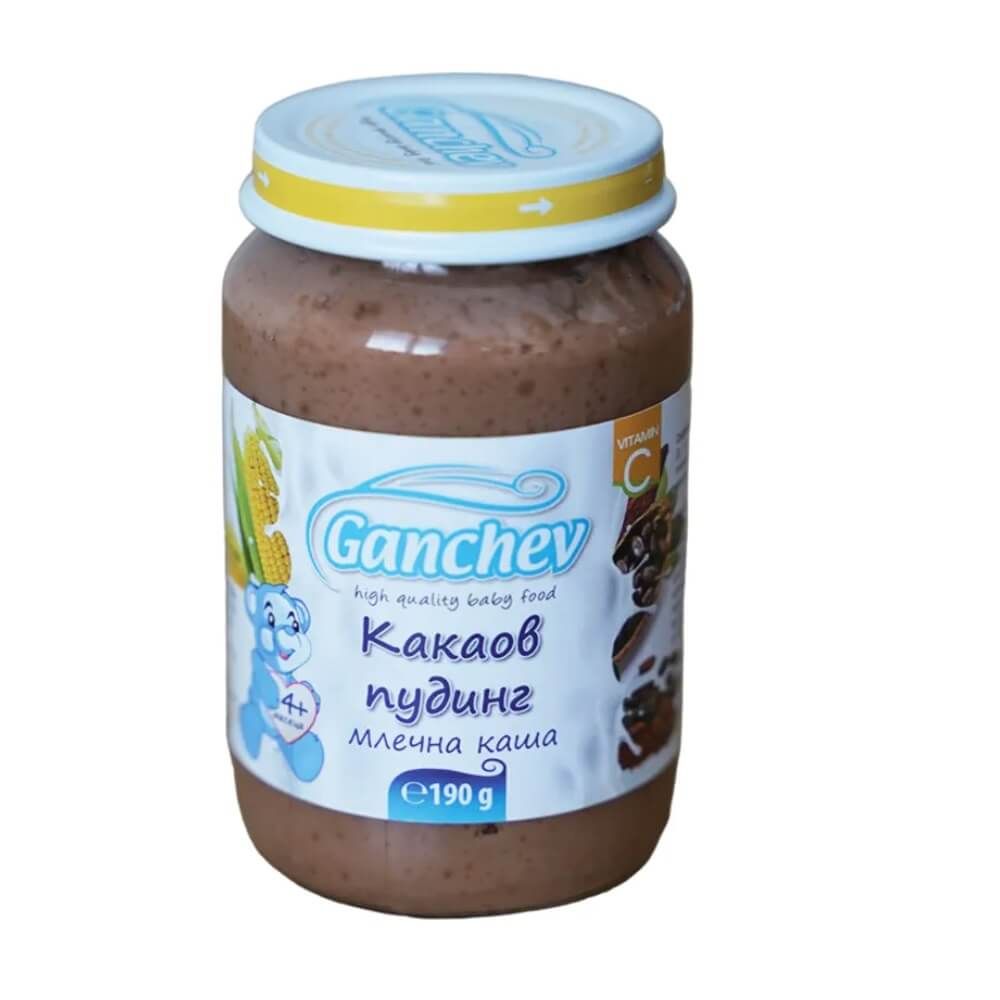 Ganchev Млечна каша Какаов пудинг 4М+ 190 гр