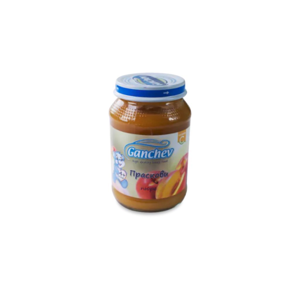 Ganchev Пюре праскови 4М+ 190 гр
