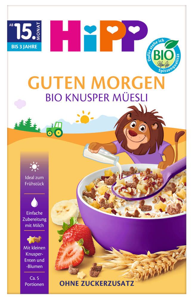 HiPP BIO Knusper Muesli Био хрупкаво мюсли 15М+ 200 г