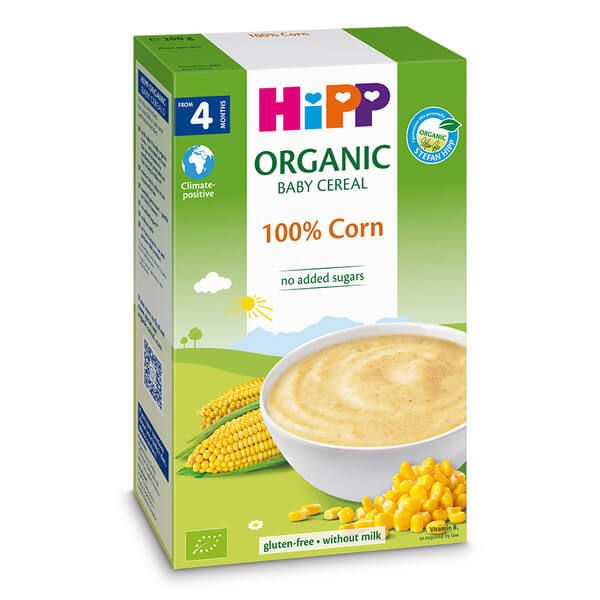 Hipp Био безмлечна инстантна каша 100% царевица 4М+ 200 г