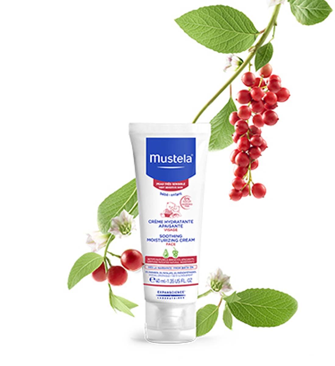 Mustela Крем за лице за чувствителна кожа 40 мл