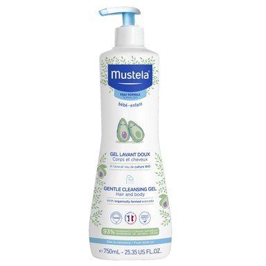 Mustela Нежен Измиващ гел за коса и тяло 750 мл