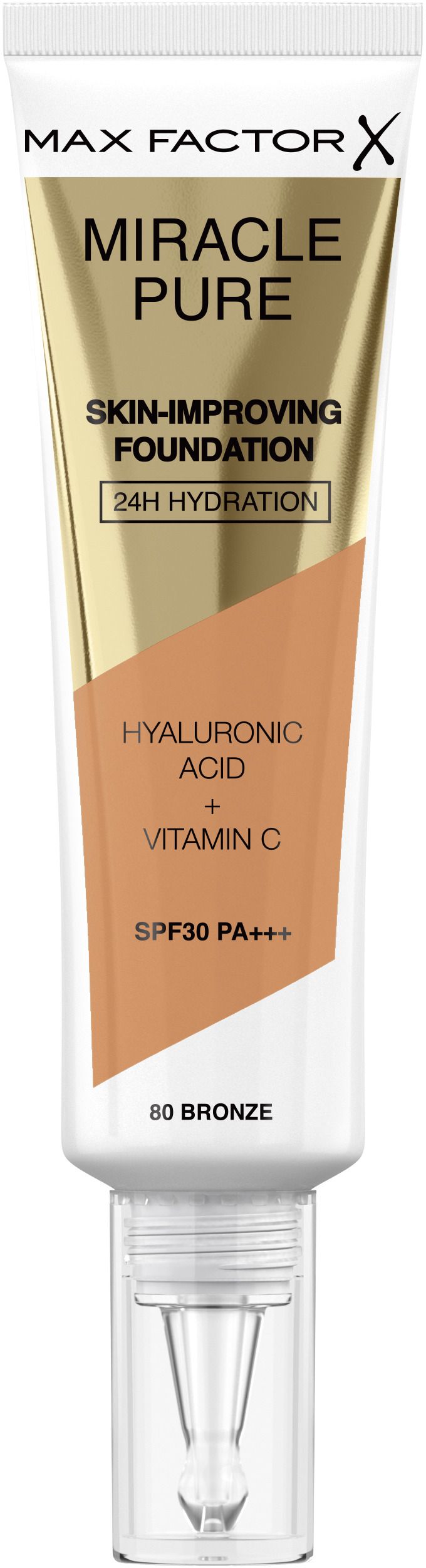 MAX FACTOR MIRACLE PURE Фон дьо тен Bronze 80, 30 мл
