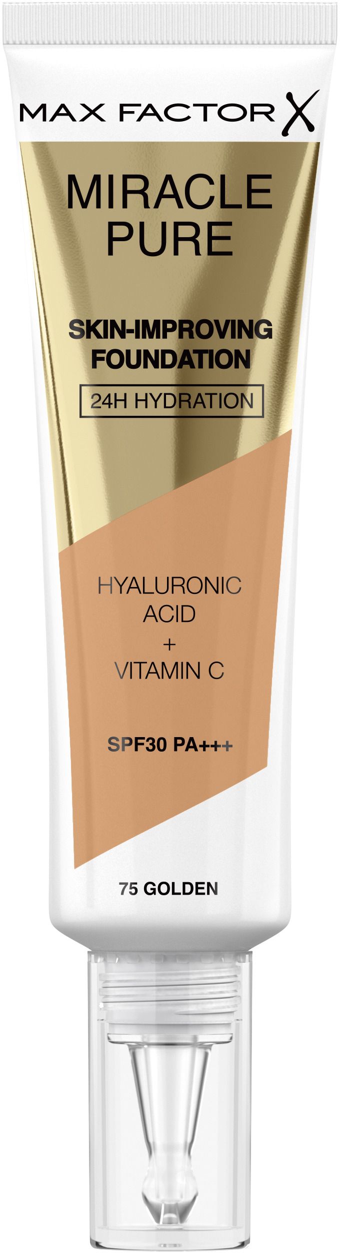 MAX FACTOR MIRACLE PURE Фон дьо тен Golden 75, 30 мл