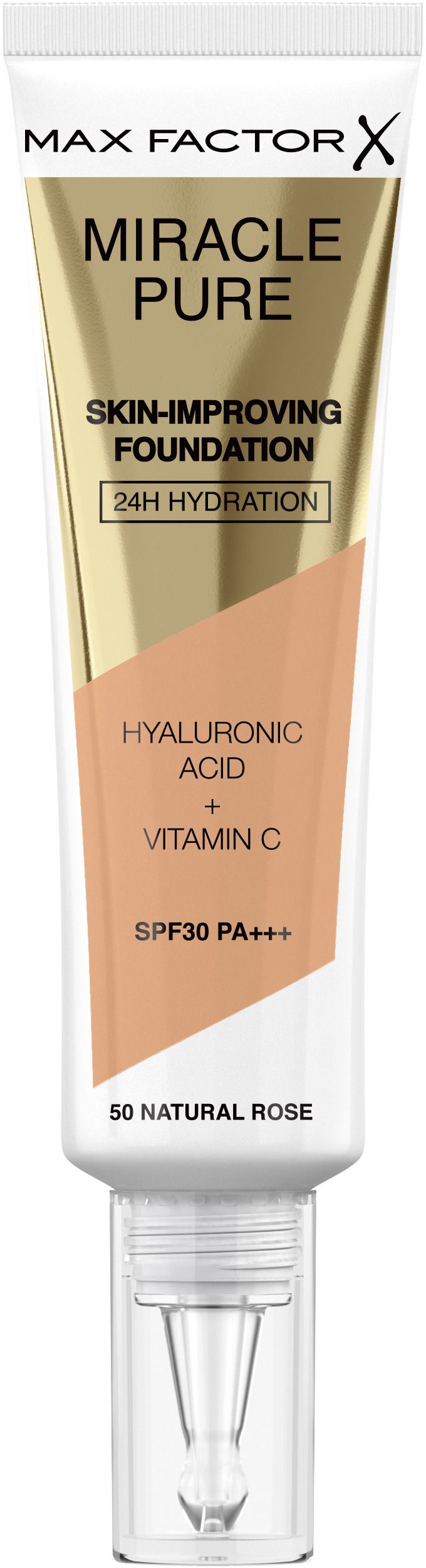 MAX FACTOR MIRACLE PURE Фон дьо тен Natural Rose 50, 30 мл