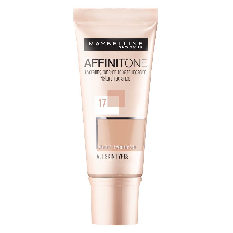 MAYBELLINE NEW YORK AFFINITONE Фон дьо тен 17 ROSE BEIGE, 30 мл.
