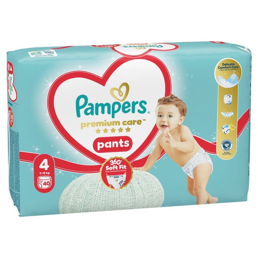 Пелени - гащички Pampers Premium Care Pants Размер 4 40 бр
