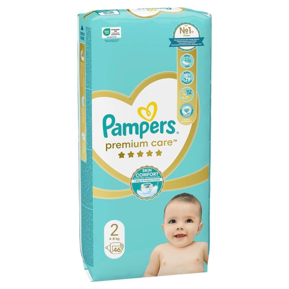 Пелени Pampers Premium Care Размер 2 Mini 46 бр