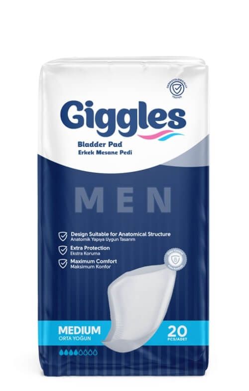 Giggles Урологични подложки за мъже М, 4 капки х 20 бр