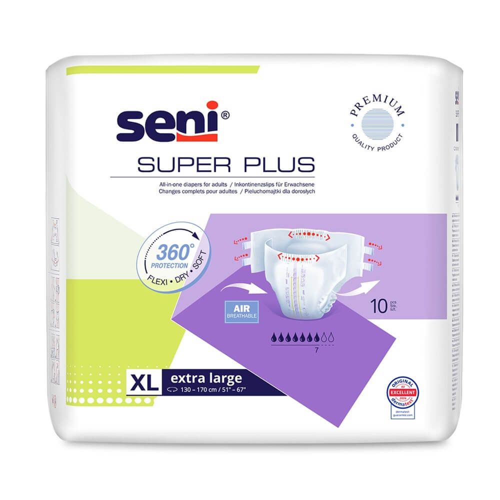 Seni Super Plus Пелени за възрастни XL x 10 бр