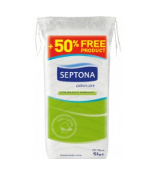 Septona Cotton care Медицински памук перфориран 100+50 гр